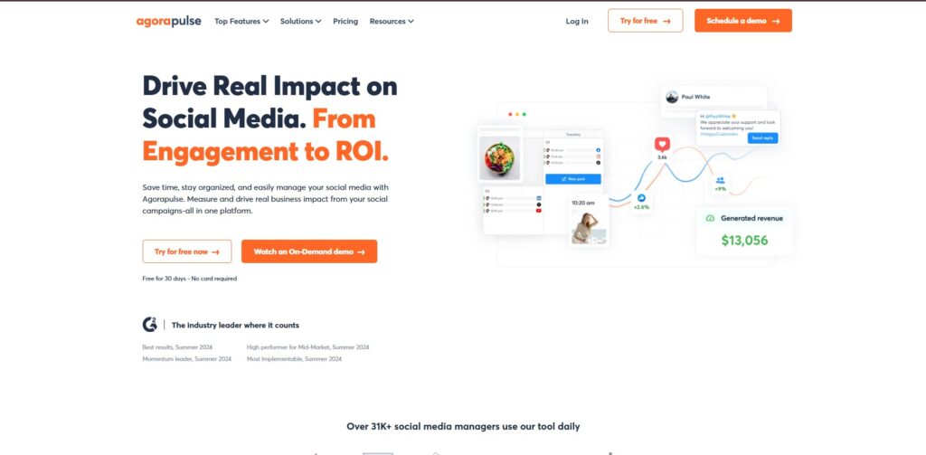 Agorapulse-Social media analytics tools