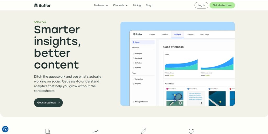 Buffer Analyze-Social media analytics tools