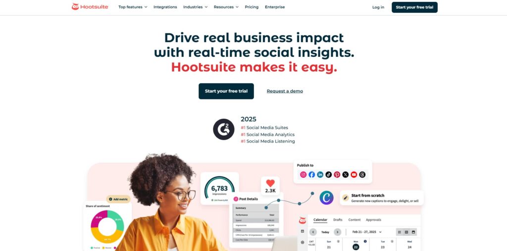 Hootsuite-Social media analytics tools