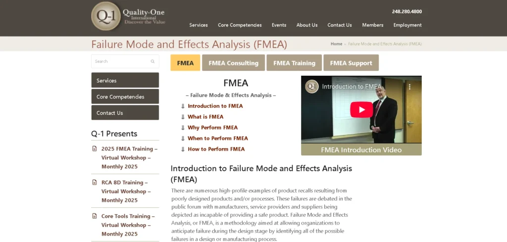  FMEA – Failure Mode and Effects Analysis-Quality Core Tools 