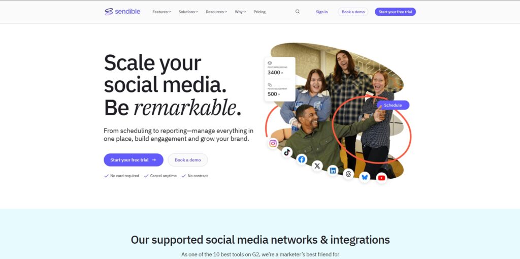 Sendible-Social media analytics tools