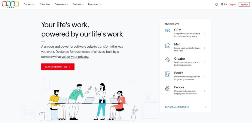 Zoho Social-Social media analytics tools