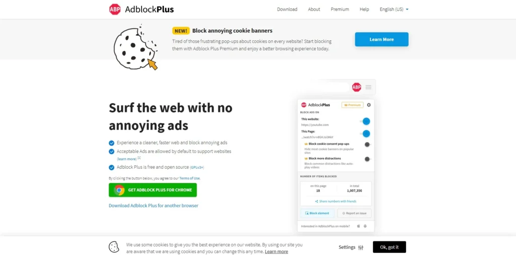 Adblock Plus (ABP)-Best Ad Blockers for Chrome