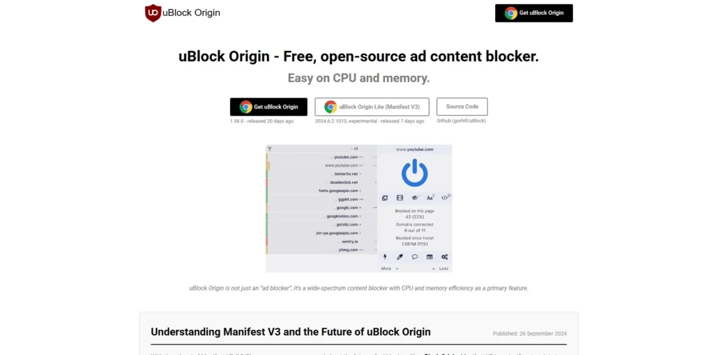uBlock Origin-Best Ad Blockers for Chrome
