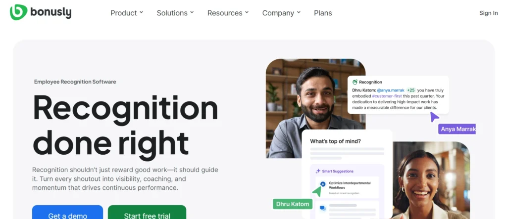 Employee Recognition Software - Bonusly
