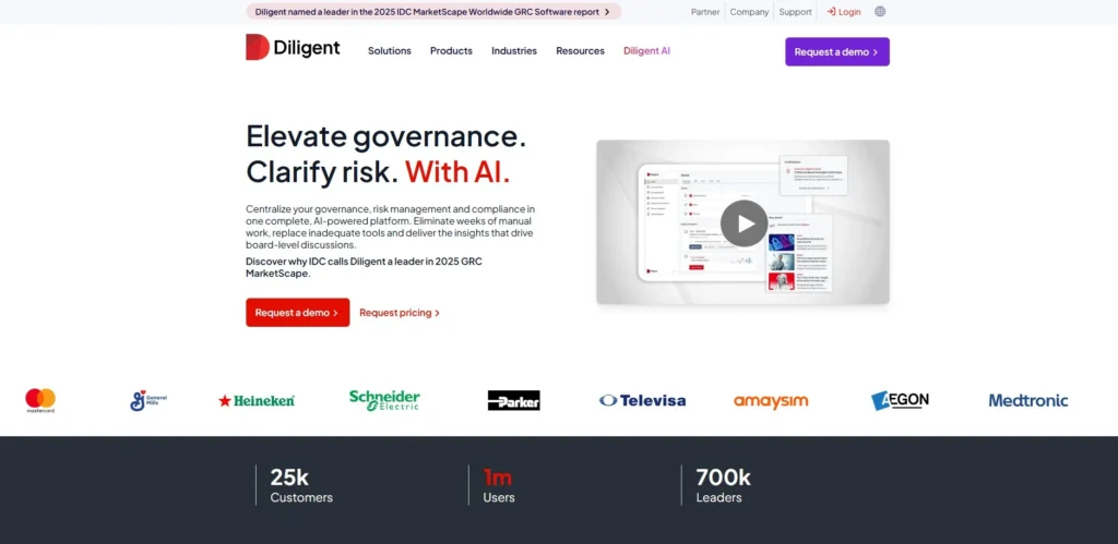 Diligent One Platform-Risk Management Software