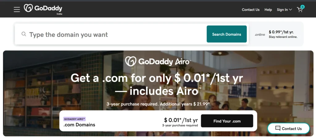 Hosting Provider – GoDaddy


