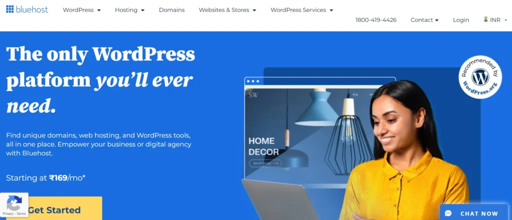 Hosting Provider – Bluehost

