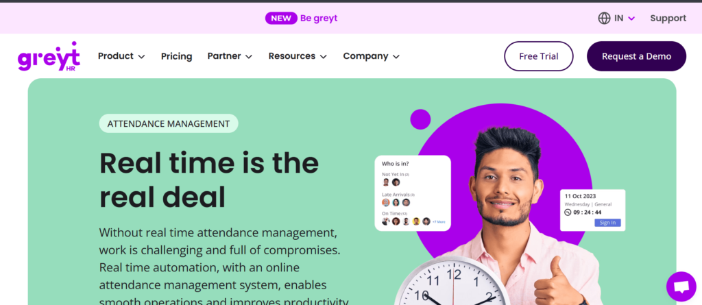 Attendance Tracking Software - GreytHR