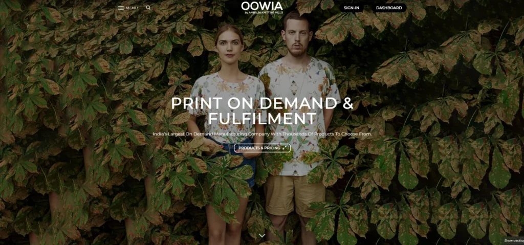 Print-on-Demand Website in India - OOWIA