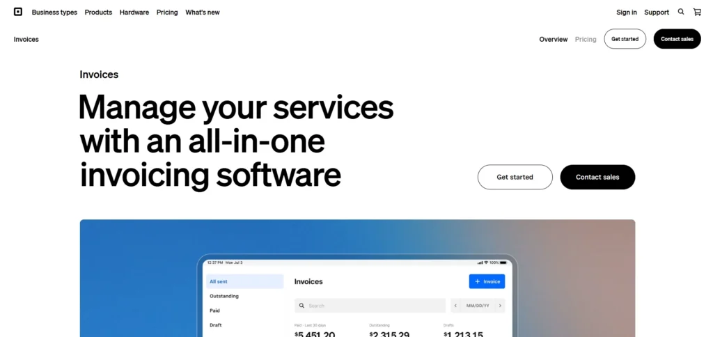 Software for Small Businesses - Square Invoices