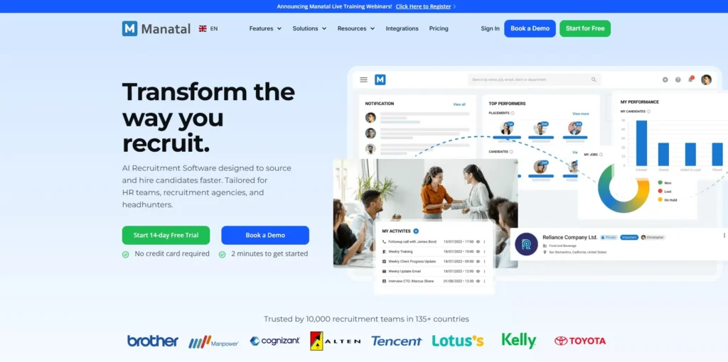 Manatal-Recruiting Automation Software
