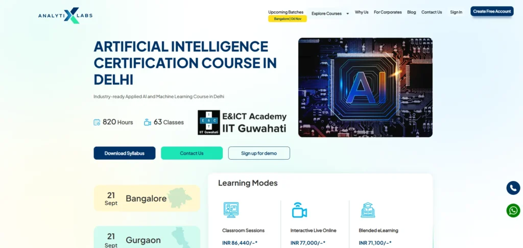 Artificial Intelligence Course — AnalytixLabs