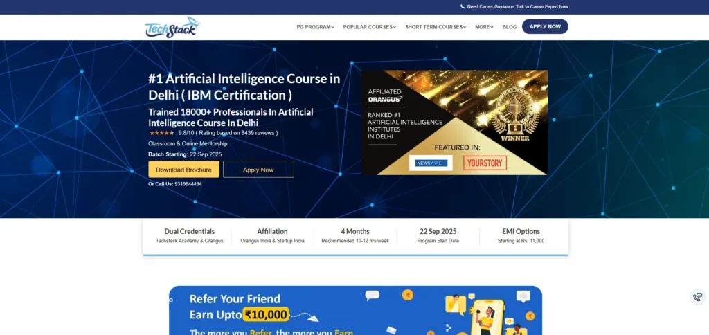 Artificial Intelligence Course — Techstack Academy