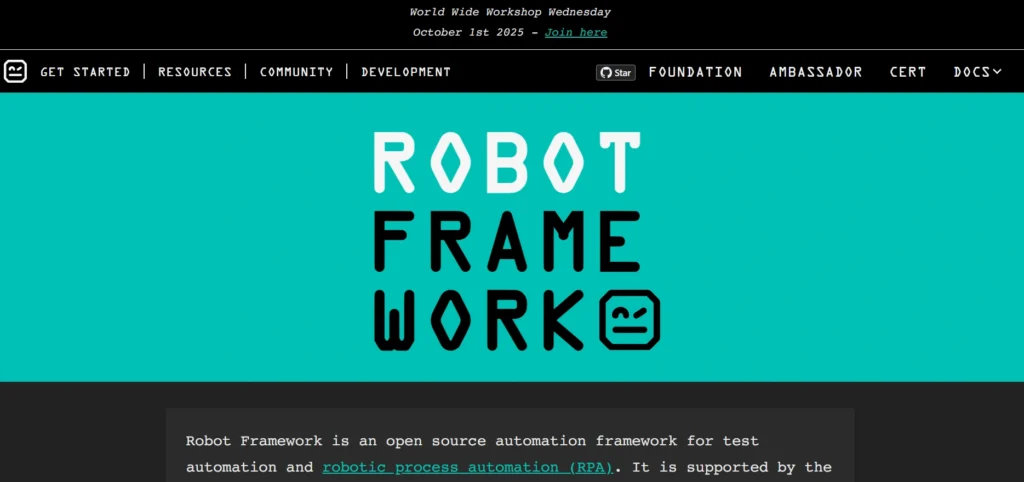 Best Automation Testing Tools: Robot Framework 