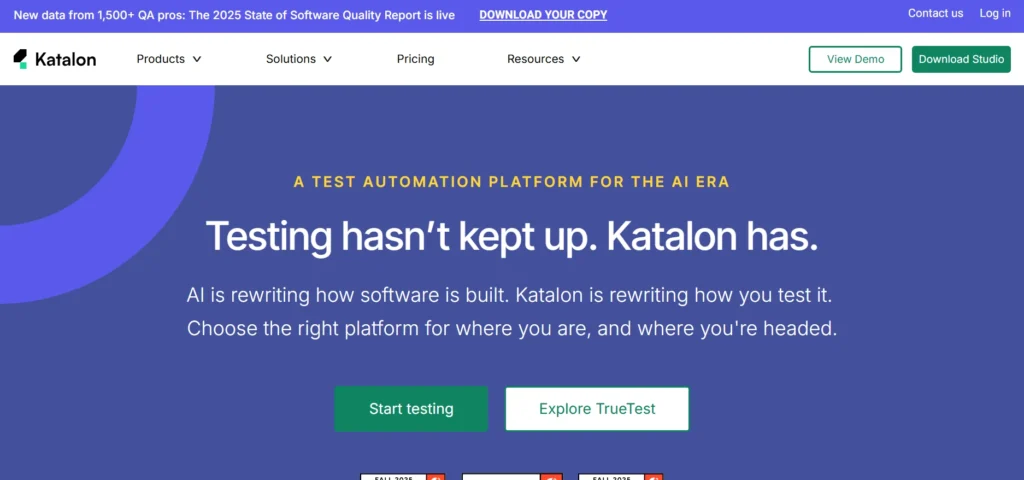 Best Automation Testing Tools: Katalon Studio