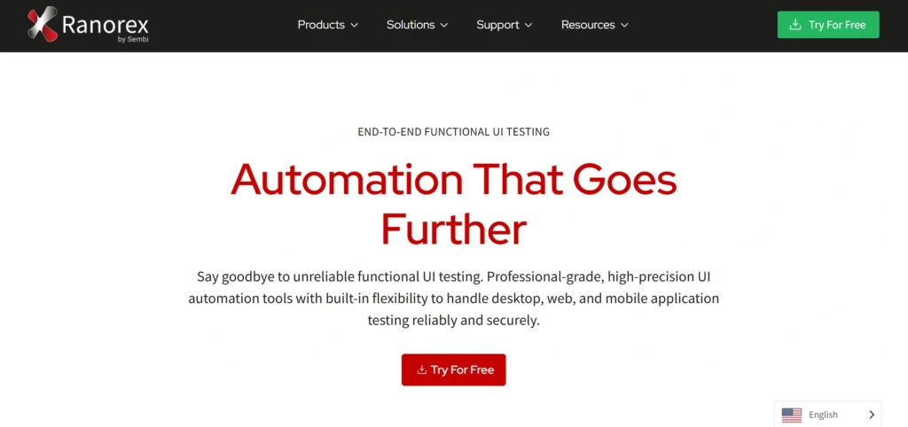 Best Automation Testing Tools: Ranorex Studio