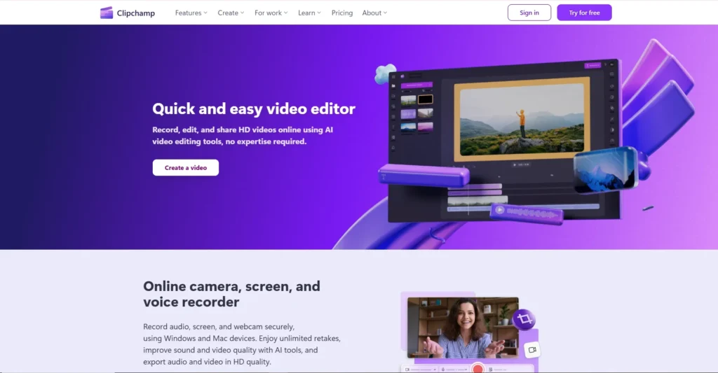 Clipchamp-Ai voice generator hindi