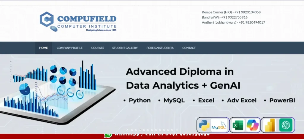 AI Courses in Mumbai -Compufield Computer Institute