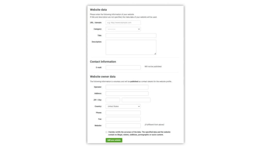 Directory Submission Sites