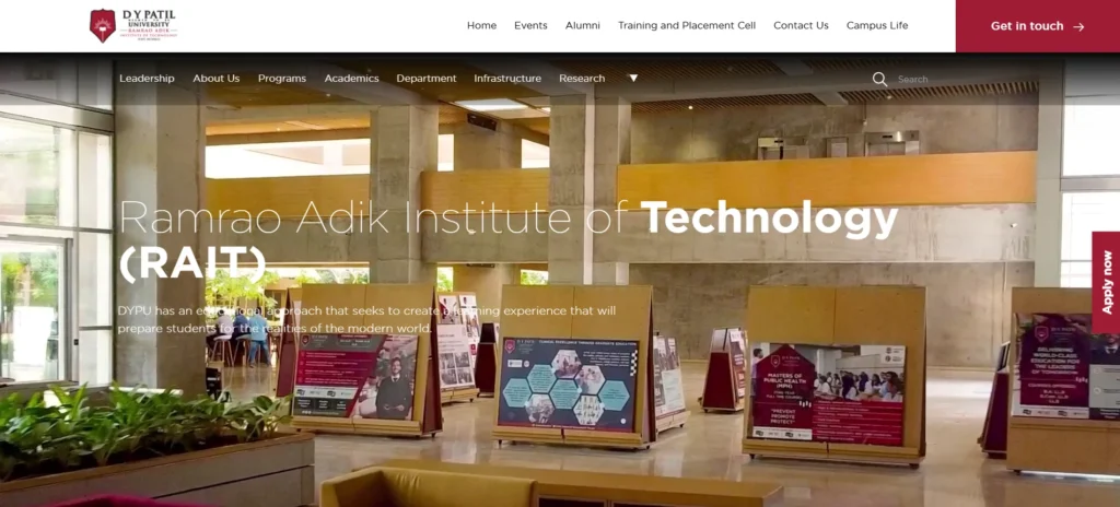 AI Courses in Mumbai -Dr. D. Y. Patil’s Ramrao Adik Institute of Technology (RAIT)