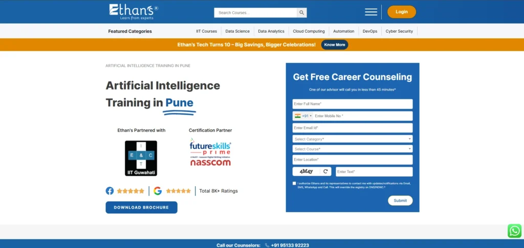Ethans Tech — Artificial Intelligence / Generative AI Training (Pune)