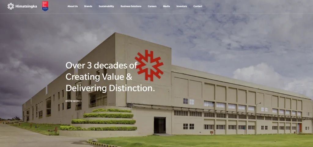 Textile Company in Bangalore - Himatsingka Seide Ltd