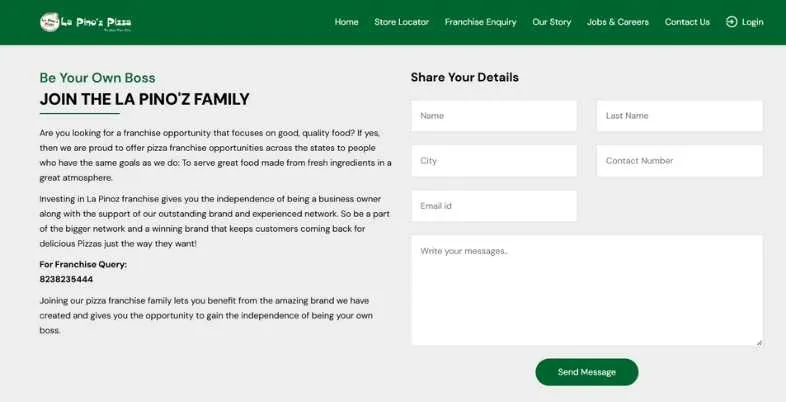 La Pinoz Franchise Cost