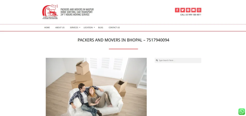 Packers and Movers in Bhopal - Maruti Relocation Movers & Packers