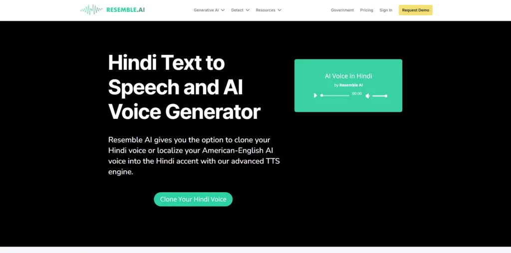  Resemble.ai-AI Voice Generator Hindi