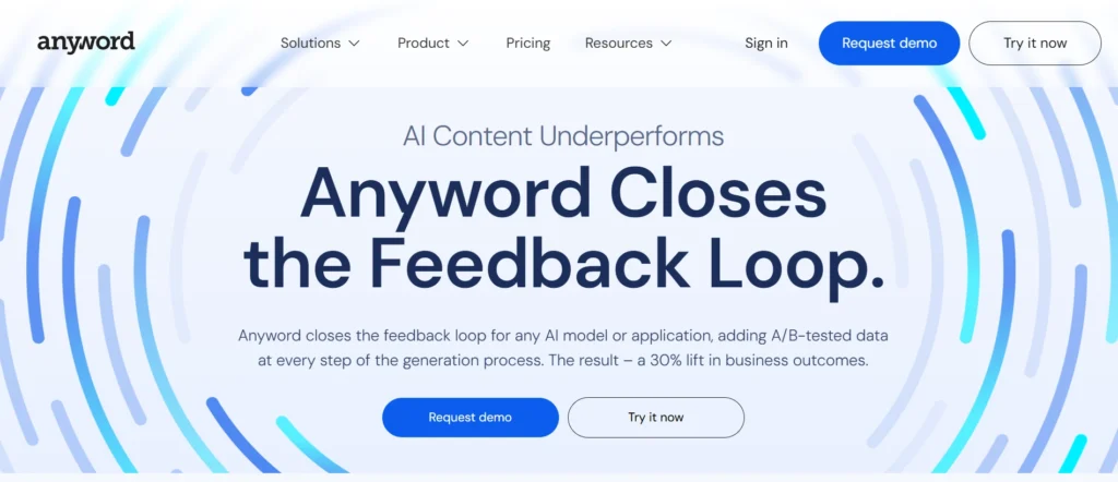 AI Letter Writing: Anyword