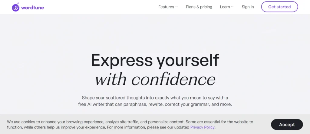 AI Letter Writing: Wordtune
