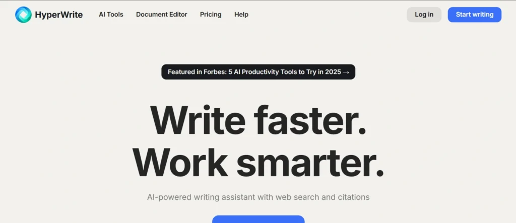 AI Letter Writing: HyperWrite