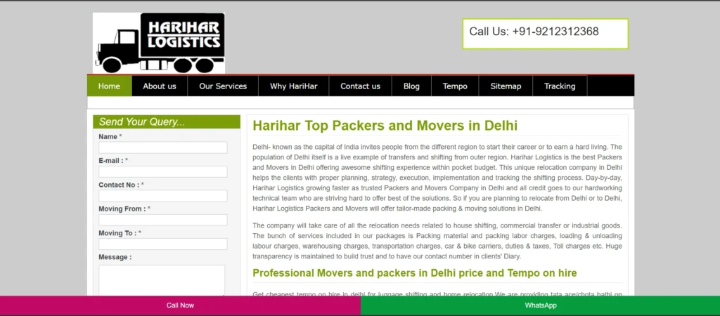 Best Packers and Movers in Mumbai: Harihar Logistics Packers and Movers