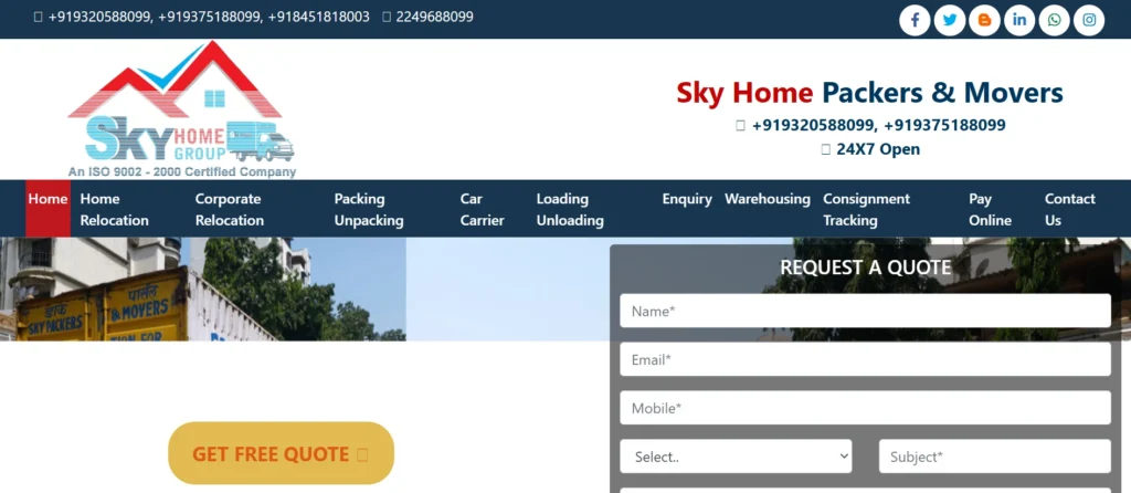 Best Packers and Movers in Mumbai: Sky Home Packers and Movers