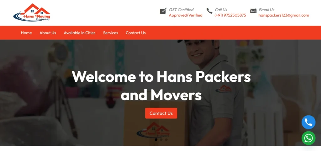 Best Packers and Movers in Indore: Hans Packers and Movers