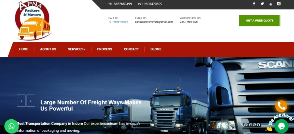 Best Packers and Movers in Indore: Apna Packers & Movers