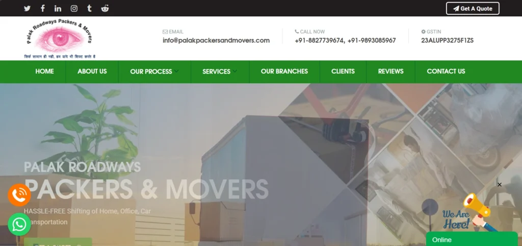 Best Packers and Movers in Indore: Palak Roadways Packers and Movers