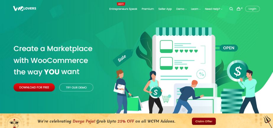 WooCommerce Multi-Vendor Plugin-WCFM Vendors