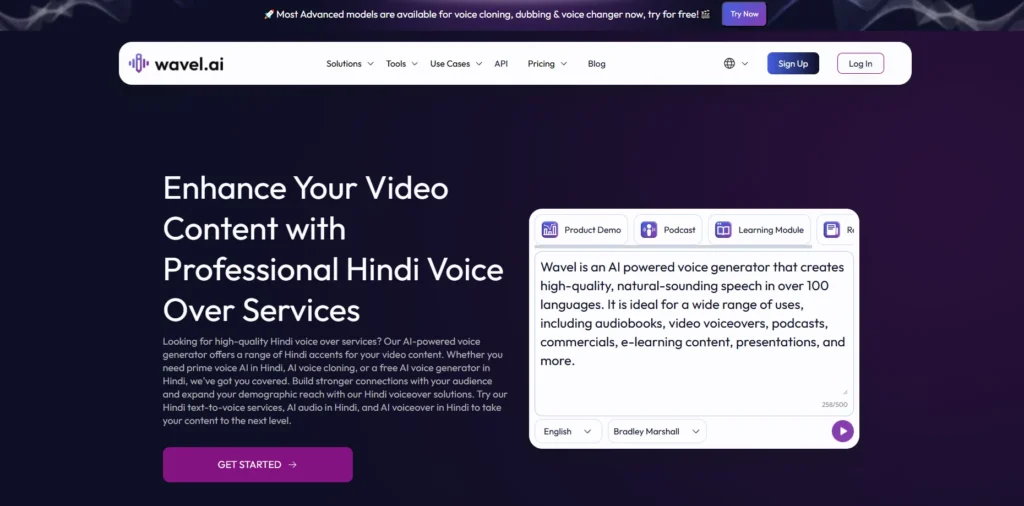 Wavel.ai- AI Voice Generator Hindi