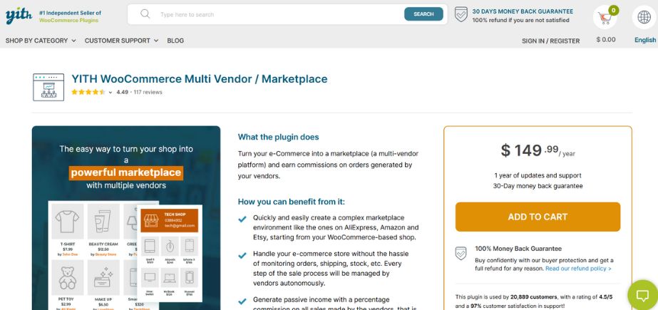 WooCommerce Multi-Vendor Plugin-YITH