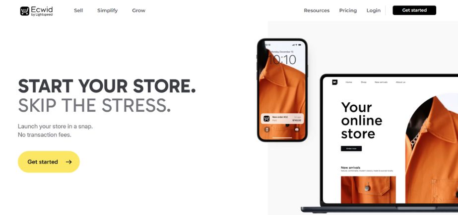BigCommerce alternatives-ecwid
