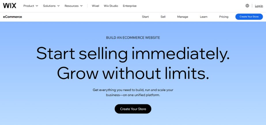 BigCommerce alternatives-wix