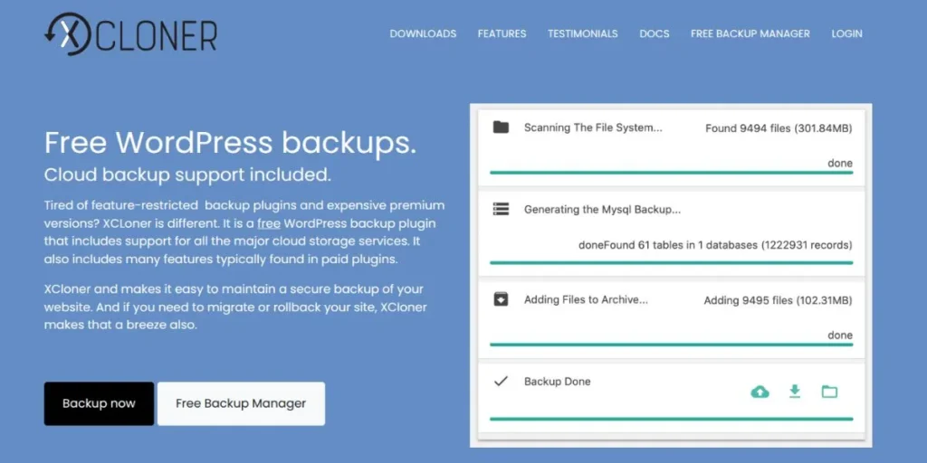 WordPress Backup Plugins