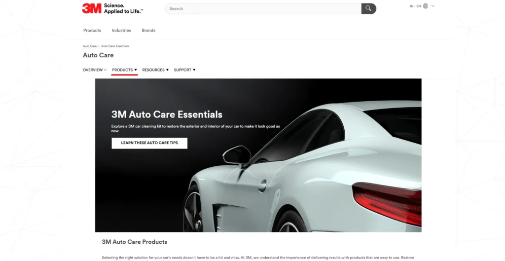 Automotive Franchise to Consider in India - 3M Car Care