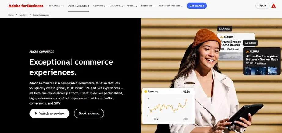 Adobe Commerce - Best ecommerce platform for small business