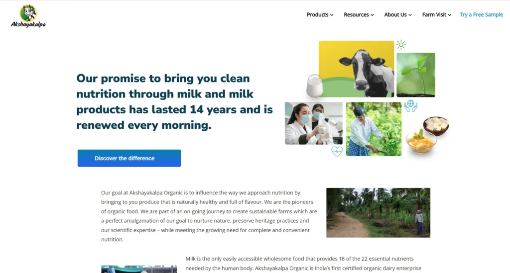 Akshayakalpa Organic-Food Manufacturing Companies in Bangalore