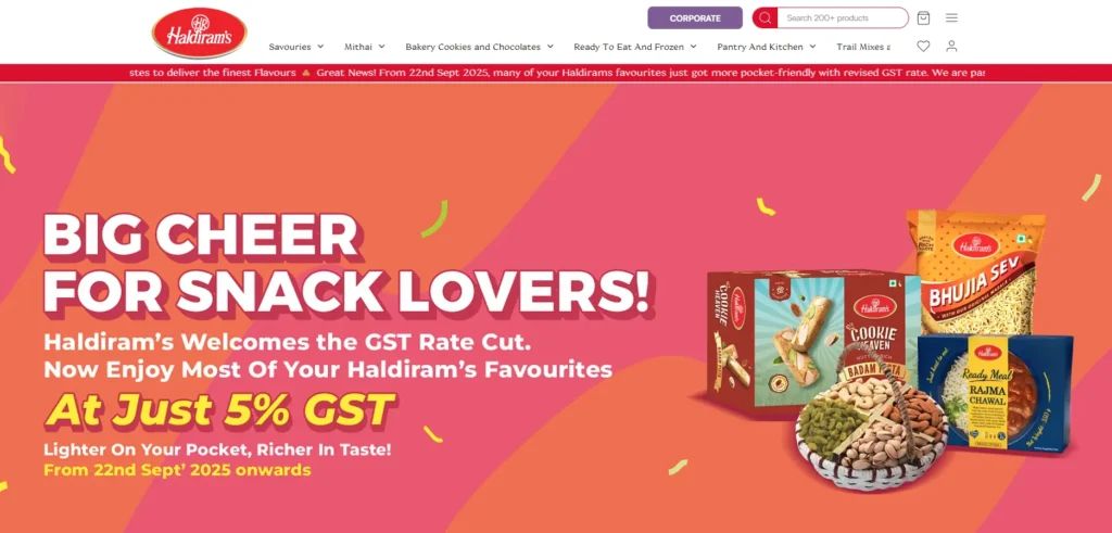 Haldiram’s-FOCO Franchise Opportunities in India