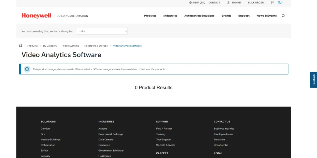 Honeywell International Inc.-Intelligent Video Analytics market 
