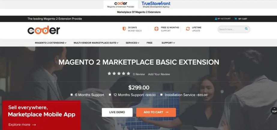 Magento 2 Marketplace Extension – LandofCoder - Best multivendor marketplace software